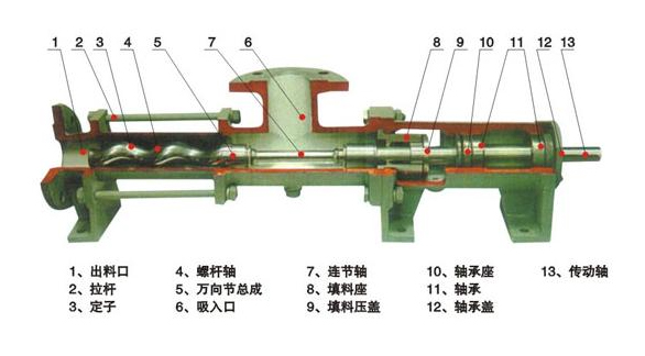 單螺桿泵結(jié)構(gòu)圖