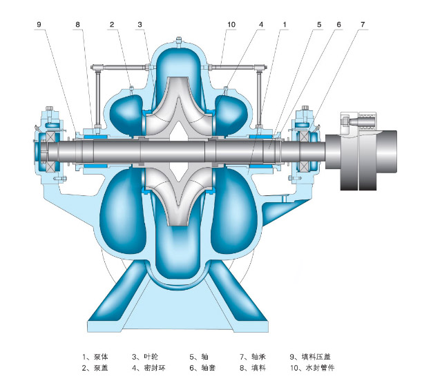 節(jié)能中開泵結(jié)構(gòu)圖片